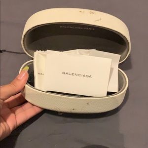 Balenciaga eye glass case cloth and authentic card